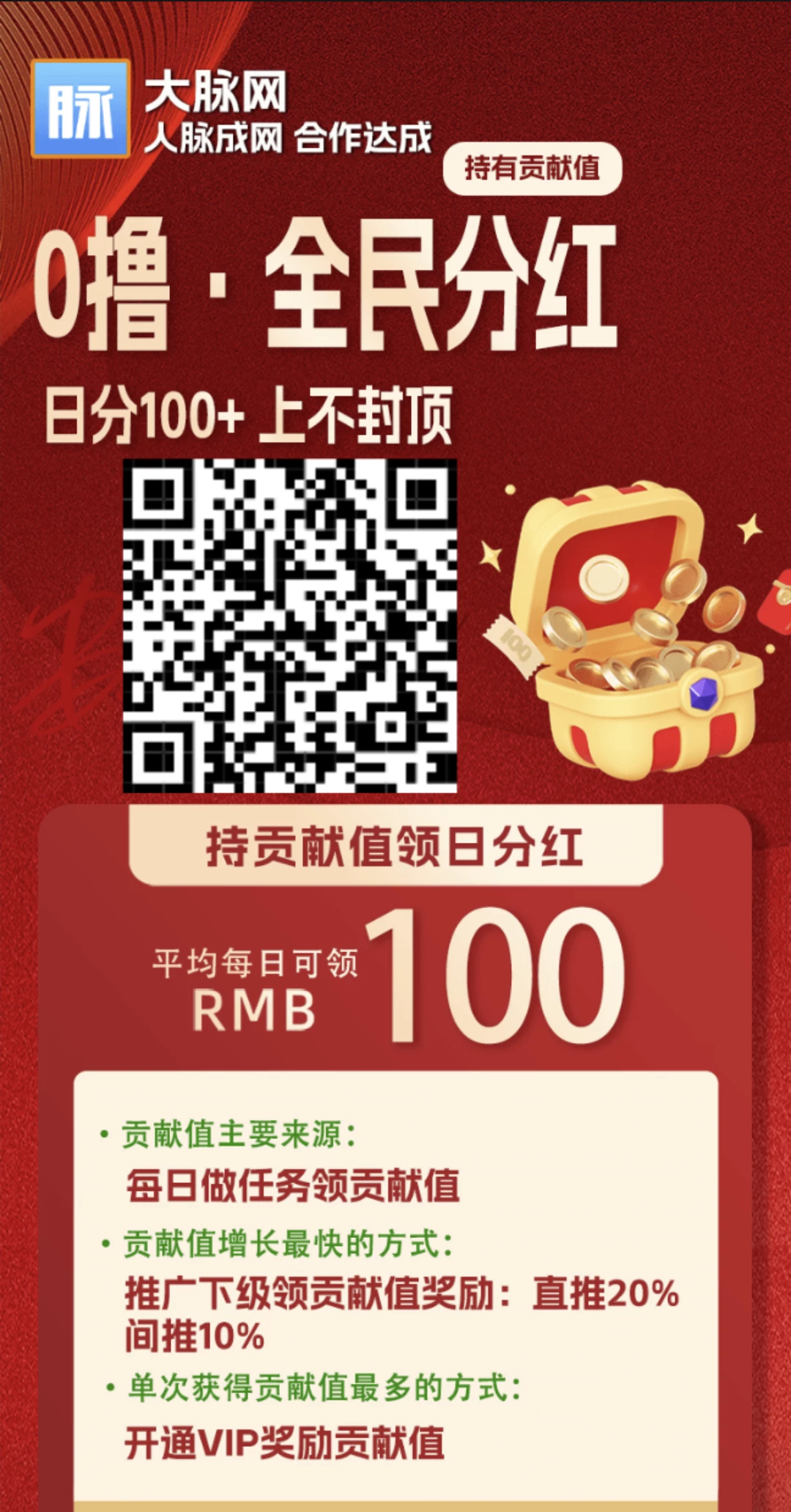 大脉网零撸全民分红-K6