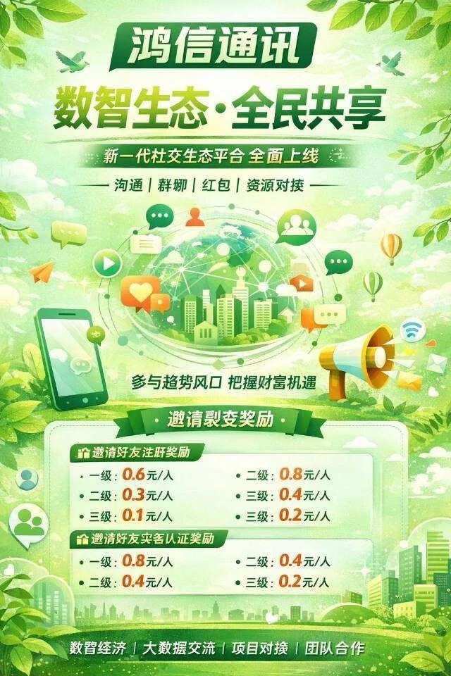 鸿信通讯 新用户专属福利
每日签到即可领取 0.5元（长期稳定发放）-K6