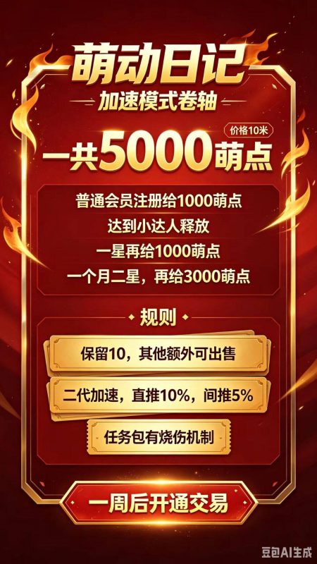萌动日记，2026新项目卷轴模式，零撸玩法简单，每天7个广告。-项目首码